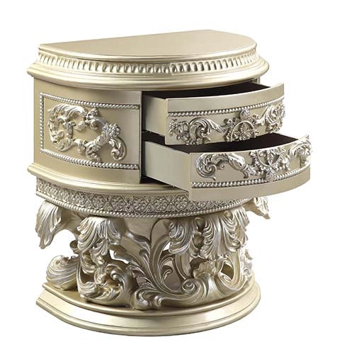Wooden Hand Curved Royal Night Stand | Wooden City Crafts