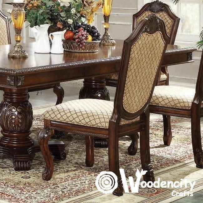 Wooden Classic Carved Dining Table Set | Wooden City Crafts