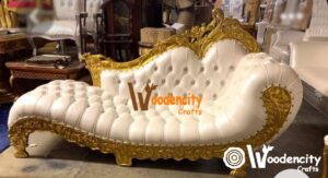 Teak wood Hand Carved Italian Style Couch | Wooden City Crafts
