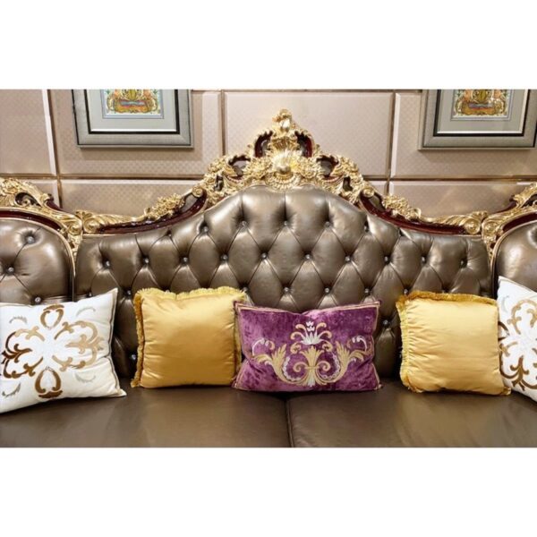 Luxury Teak Wood Carved 5 Seater Sofa Set  | Wooden City Crafts