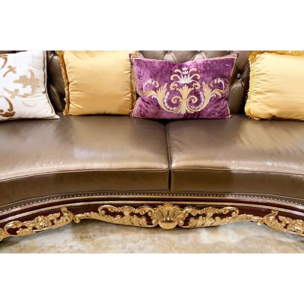 Luxury Teak Wood Carved 5 Seater Sofa Set  | Wooden City Crafts