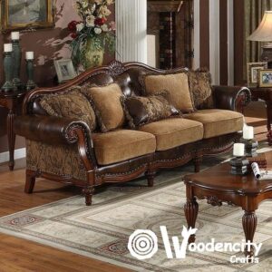 Wooden Classic Hand Carved Sofa Set | Wooden City Crafts