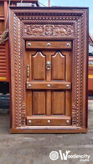 Luxury Wooden Hand Carving Door | Wooden City Crafts