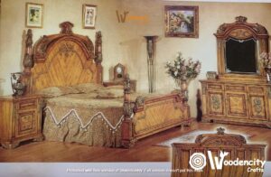 Classic Wooden Carved Bedroom Set | Wooden City Crafts