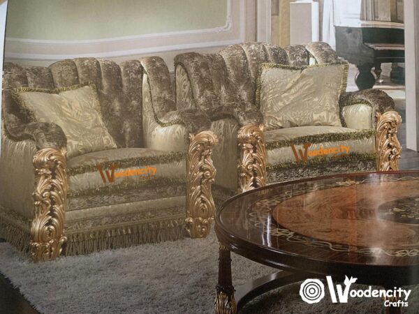 Luxury Deep Carving Sofa Italian Style | Wooden City Crafts