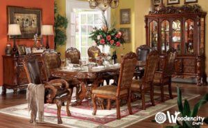 Wooden Royal Hand Carving Dining Set | Wooden City Crafts