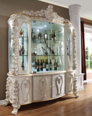Royal Design Wooden Carving Wine Cabinet | Wooden City Crafts