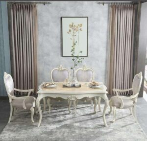 Wooden Classic White Duco Dining Set | Wooden City Crafts
