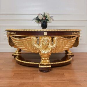 Wooden Royal Design Hand Carved Table | Wooden City Crafts
