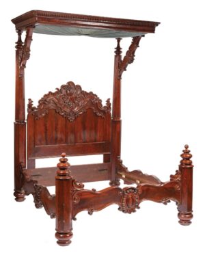 European Style Wooden Carved Four Poster Bed | Wooden City Crafts