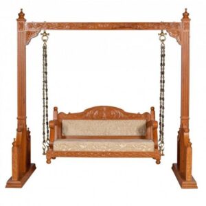 Lucknow Style Hand Carved Swing | Wooden City Crafts