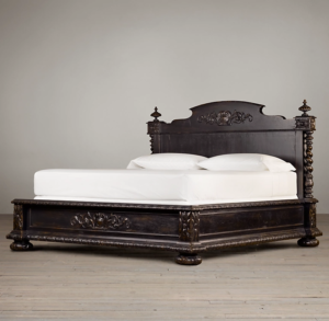 Antique Royal Look Carving Bed | Wooden City Crafts