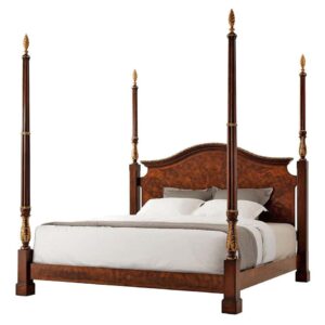 Modern Italian Style Four Poster Bed | Wooden City Crafts