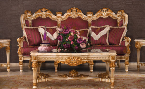 California Style Hand Carved Luxury Sofa Set | Wooden City Crafts