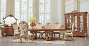 Medan Style Wooden Carved Dining Set | Wooden City Crafts